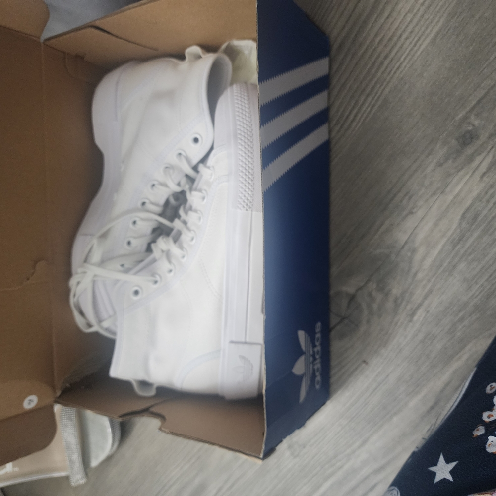 Adidas White High-Top Sneakers
